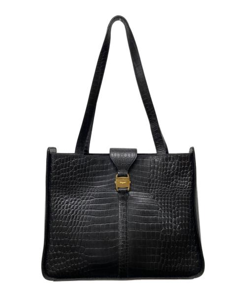 Salvatore Ferragamo（サルヴァトーレ フェラガモ）Salvatore Ferragamo (サルヴァトーレ フェラガモ) ハンドバッグ ブラックの古着・服飾アイテム