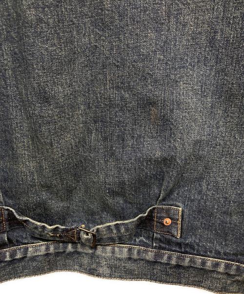 RRL（ダブルアールエル）RRL (ダブルアールエル) デニムグリズリージャケット ベージュ×ブルー サイズ:XLの古着・服飾アイテム