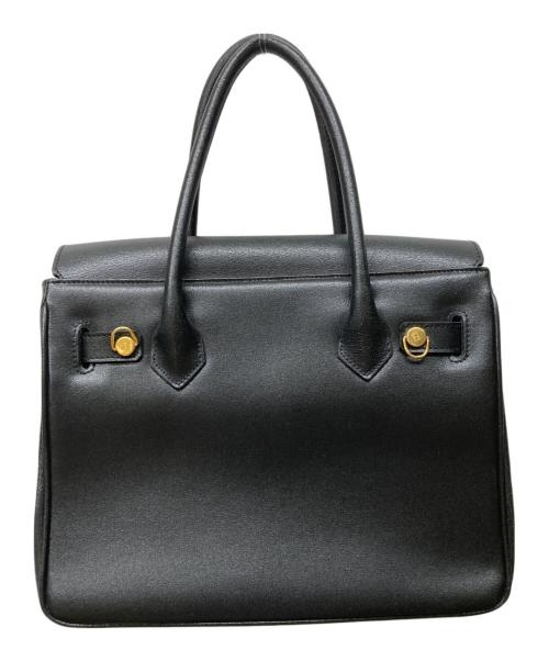 FENDI（フェンディ）FENDI (フェンディ) ターンロックハンドバッグ ブラックの古着・服飾アイテム