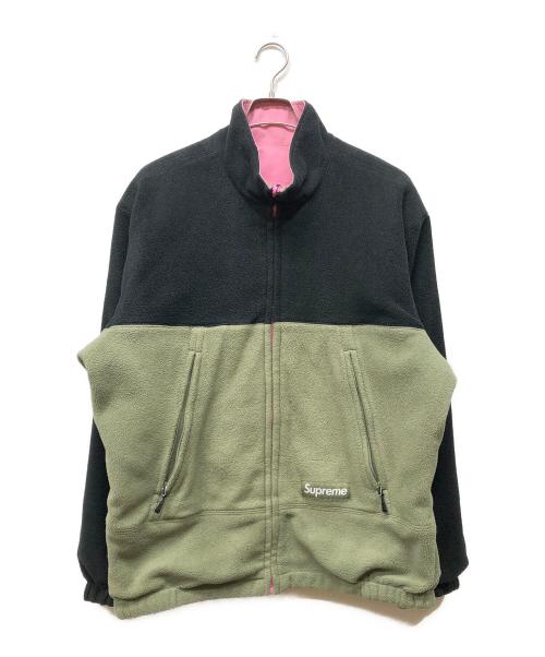 SUPREME（シュプリーム）Supreme (シュプリーム) GORE-TEX Reversible Polartec® Lined Jacket ブラック×グリーン サイズ:Lの古着・服飾アイテム