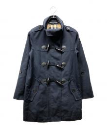 BURBERRY LONDON（バーバリーロンドン）の古着「スタンドカラーダッフルコート」｜ネイビー