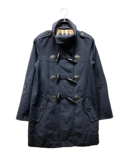 BURBERRY LONDON（バーバリーロンドン）BURBERRY LONDON (バーバリーロンドン) スタンドカラーダッフルコート ネイビー サイズ:38の古着・服飾アイテム
