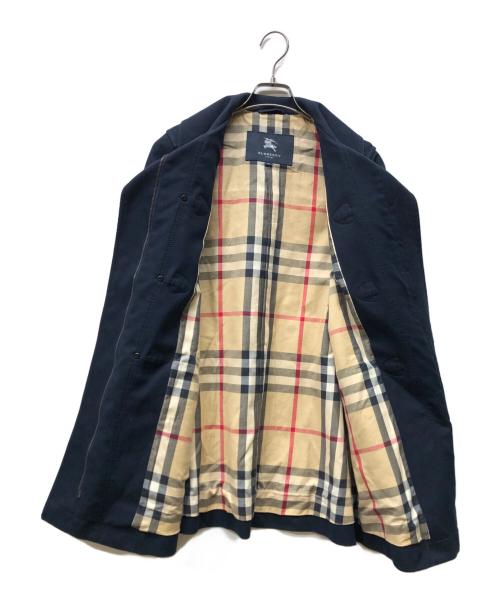 BURBERRY LONDON（バーバリーロンドン）BURBERRY LONDON (バーバリーロンドン) スタンドカラーダッフルコート ネイビー サイズ:38の古着・服飾アイテム