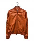 EMPORIO ARMANIエンポリオ アルマーニ）の古着「レザージャケット」｜オレンジ
