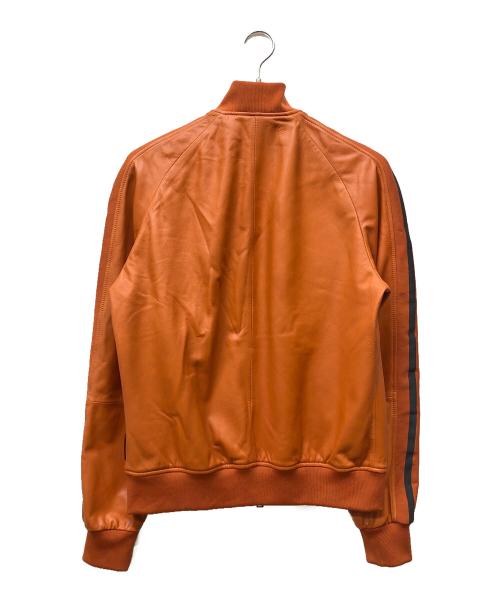 EMPORIO ARMANI（エンポリオ アルマーニ）EMPORIO ARMANI (エンポリオ アルマーニ) レザージャケット オレンジ サイズ:Sの古着・服飾アイテム