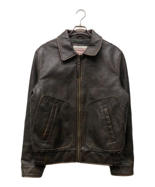 LEVI'S（リーバイス）LEVI'S (リーバイス) フェイクレザージャケット ブラウン サイズ:Sの古着・服飾アイテム