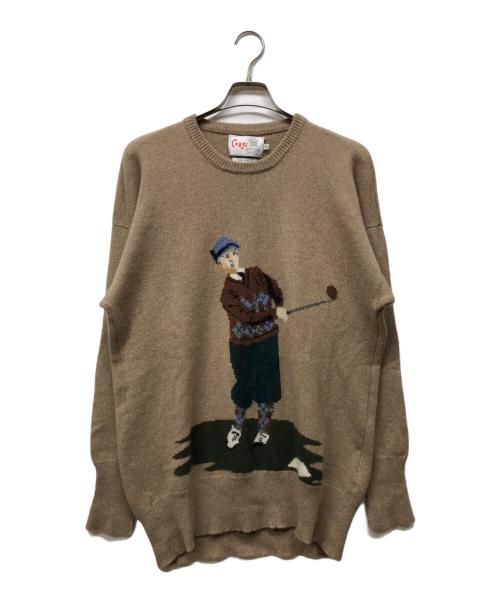 CORGI（コーギ）CORGI (コーギ) カシミヤニット ブラウン サイズ:46の古着・服飾アイテム