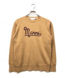 MARNI（マルニ）の古着「ロゴセーター」｜ブラウン