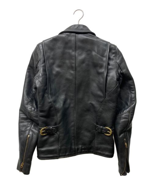 VANSON（バンソン）VANSON (バンソン) シングルライダースジャケット ブラック サイズ:32の古着・服飾アイテム