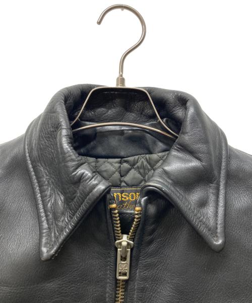 VANSON（バンソン）VANSON (バンソン) シングルライダースジャケット ブラック サイズ:32の古着・服飾アイテム