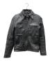 VANSON（バンソン）の古着「シングルライダースジャケット」｜ブラック