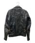 VANSON (バンソン) シングルライダースジャケット ブラック サイズ:32：30000円