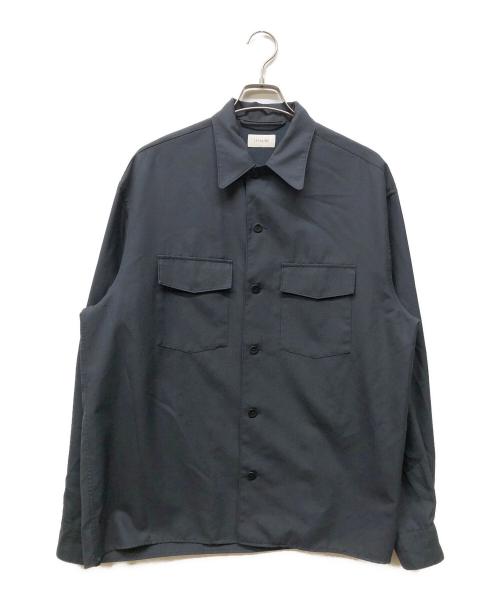 LEMAIRE（ルメール）LEMAIRE (ルメール) ウール混ロングスリーブシャツ ブラック サイズ:Lの古着・服飾アイテム