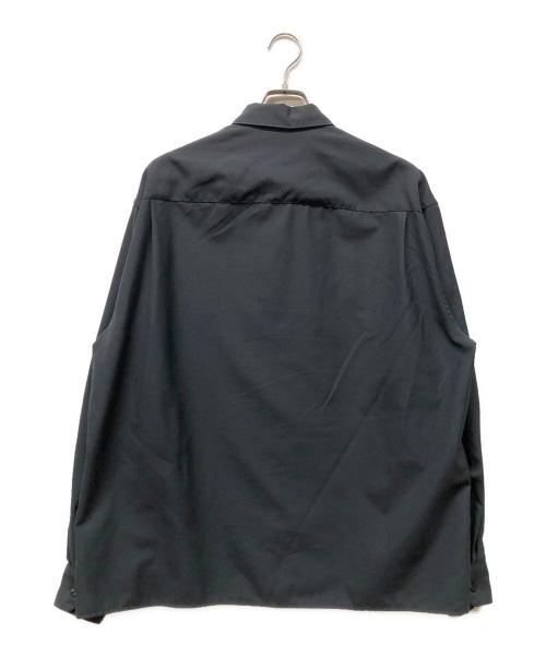 LEMAIRE（ルメール）LEMAIRE (ルメール) ウール混ロングスリーブシャツ ブラック サイズ:Lの古着・服飾アイテム