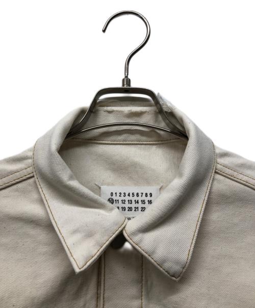 Maison Margiela（メゾンマルジェラ）Maison Margiela (メゾンマルジェラ) デストロイデニムジャケット ホワイト サイズ:50の古着・服飾アイテム