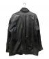ISSEY MIYAKE MEN (イッセイミヤケメン) レザーラウンドジップジャケット ブラック サイズ:M：60000円
