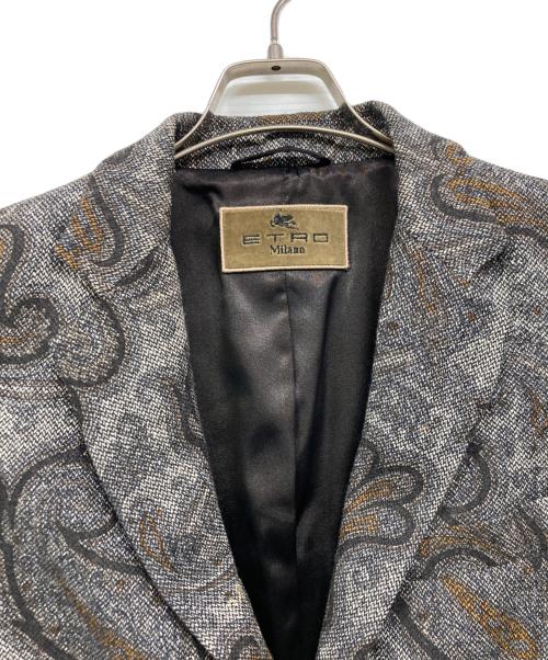 ETRO（エトロ）ETRO (エトロ) テーラードジャケット グレー サイズ:46の古着・服飾アイテム