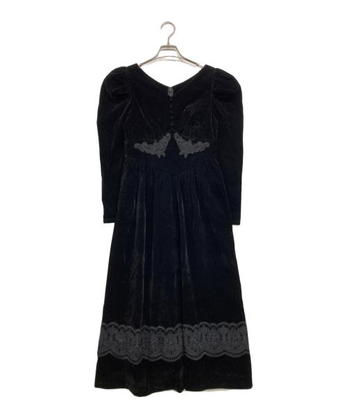 HER LIP TO（ハーリップトゥ）Her lip to (ハーリップトゥ) Royal Velour Long Dress ブラック サイズ:Mの古着・服飾アイテム