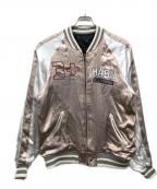 AVIREXアヴィレックス）の古着「HABU SKA JACKET」｜ベージュ×ホワイト