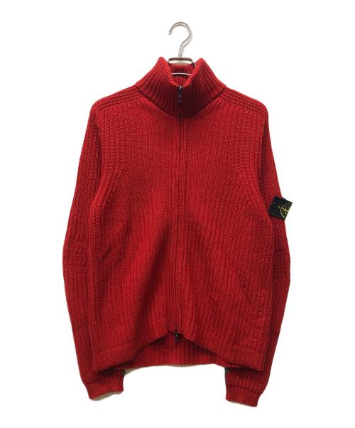 STONE ISLAND（ストーンアイランド）STONE ISLAND (ストーンアイランド) ドライバーズニット レッド サイズ:Sの古着・服飾アイテム
