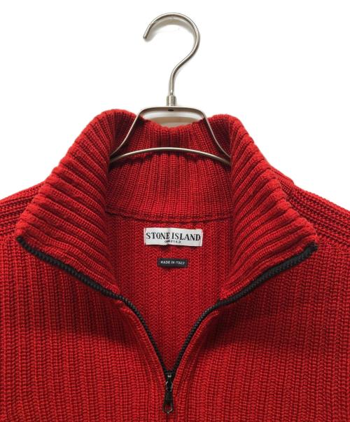 STONE ISLAND（ストーンアイランド）STONE ISLAND (ストーンアイランド) ドライバーズニット レッド サイズ:Sの古着・服飾アイテム
