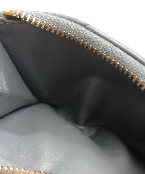 BOTTEGA VENETA（ボッテガベネタ）BOTTEGA VENETA (ボッテガベネタ) カセットスモールコンパクトイントレチャートウォレット グレーの古着・服飾アイテム