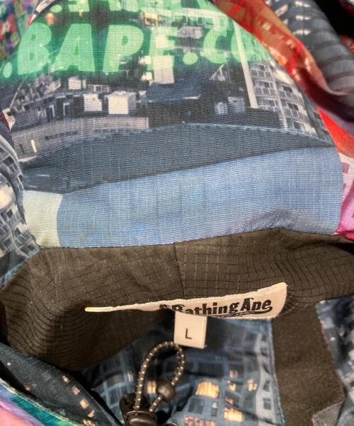 A BATHING APE（アベイシングエイプ）A BATHING APE (アベイシングエイプ) NEON TOKYO HOODIE JACKET マルチカラー サイズ:Lの古着・服飾アイテム