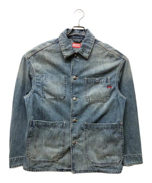 DIESEL（ディーゼル）DIESEL (ディーゼル) D-STACK-U Utility-style denim jacket ブルー サイズ:XSの古着・服飾アイテム