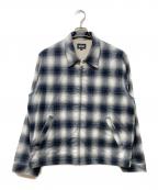 Schottショット）の古着「OMBRE CHECK FLANNEL JACKET」｜ホワイト×ブラック