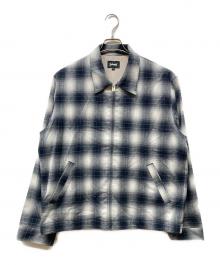 Schott（ショット）の古着「OMBRE CHECK FLANNEL JACKET」｜ホワイト×ブラック