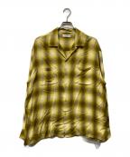 RADIALLラディアル）の古着「LO-N-SLO -OPEN COLLARED SHIRT L/S」｜イエロー