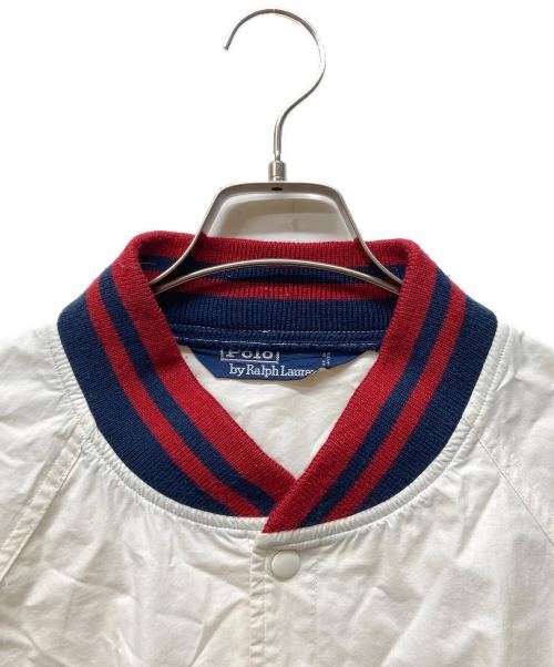 POLO RALPH LAUREN（ポロ・ラルフローレン）POLO RALPH LAUREN (ポロ・ラルフローレン) コーチジャケット ホワイト サイズ:Lの古着・服飾アイテム