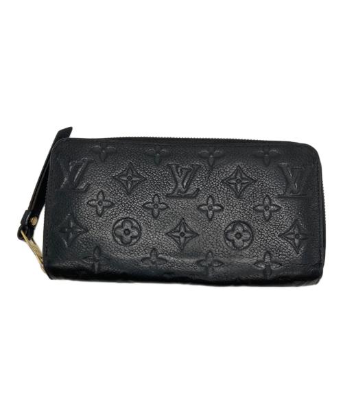 LOUIS VUITTON（ルイ ヴィトン）LOUIS VUITTON (ルイ ヴィトン) ラウンドファスナー財布 ブラックの古着・服飾アイテム