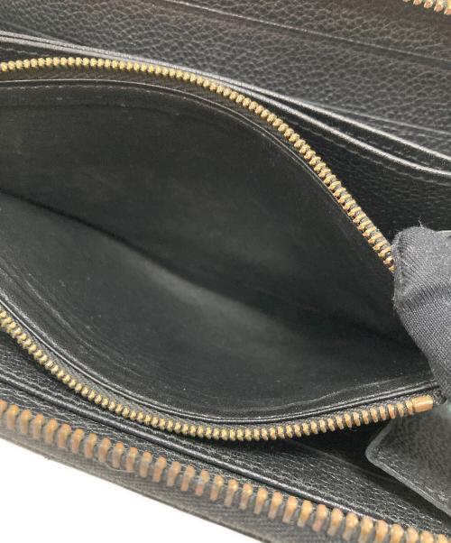 LOUIS VUITTON（ルイ ヴィトン）LOUIS VUITTON (ルイ ヴィトン) ラウンドファスナー財布 ブラックの古着・服飾アイテム