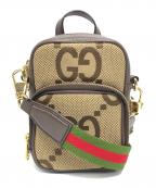GUCCIグッチ）の古着「ショルダーバッグ」｜ブラウン・ベージュ
