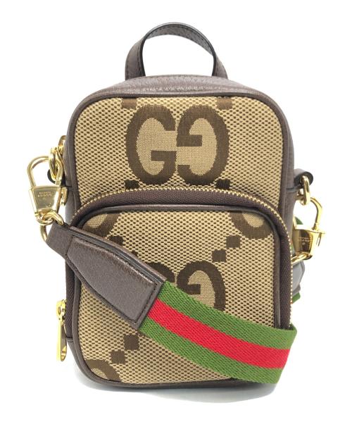 GUCCI（グッチ）GUCCI (グッチ) ショルダーバッグ ブラウン・ベージュの古着・服飾アイテム