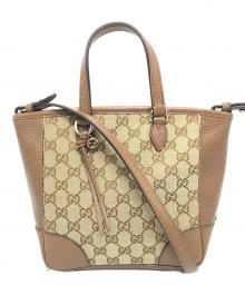 GUCCI（グッチ）の古着「2WAYバッグ」｜ブラウン・ベージュ