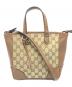 GUCCI（グッチ）の古着「2WAYバッグ」｜ブラウン・ベージュ