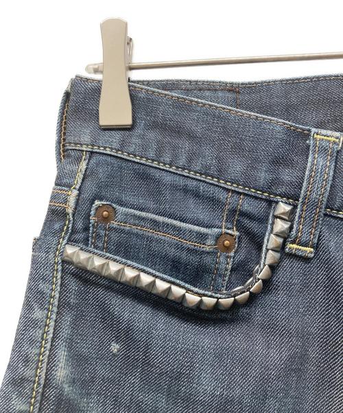 Hysteric Glamour（ヒステリックグラマー）Hysteric Glamour (ヒステリックグラマー) スタッズデニムパンツ インディゴ サイズ:28の古着・服飾アイテム