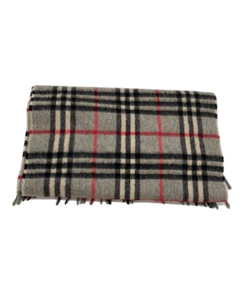 Burberry's（バーバリーズ）Burberry's (バーバリーズ) ノヴァチェックカシミヤマフラー グレーの古着・服飾アイテム