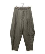SOSHIOTSUKIソウシ オオツキ）の古着「Hemslit Slacks」｜グレー