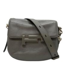 TOD'S（トッズ）の古着「ダブルTショルダーバッグ」｜ブルー