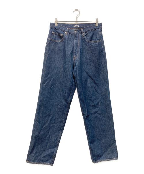 AURALEE（オーラリー）AURALEE (オーラリー) HARD TWIST DENIM WIDE PANTS ネイビー サイズ:32の古着・服飾アイテム
