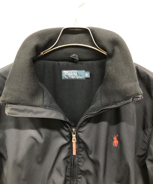 POLO RALPH LAUREN（ポロ・ラルフローレン）POLO RALPH LAUREN (ポロ・ラルフローレン) ジップアップナイロンジャケット ネイビー サイズ:Lの古着・服飾アイテム
