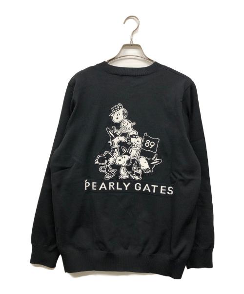 PEARLY GATES（パーリーゲイツ）PEARLY GATES (パーリーゲイツ) PEANUTS (ピーナッツ) ゴルフウェア(トップス) ブラック サイズ:6 未使用品の古着・服飾アイテム