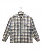Patagoniaパタゴニア）の古着「シャツ」｜ホワイト×ネイビー