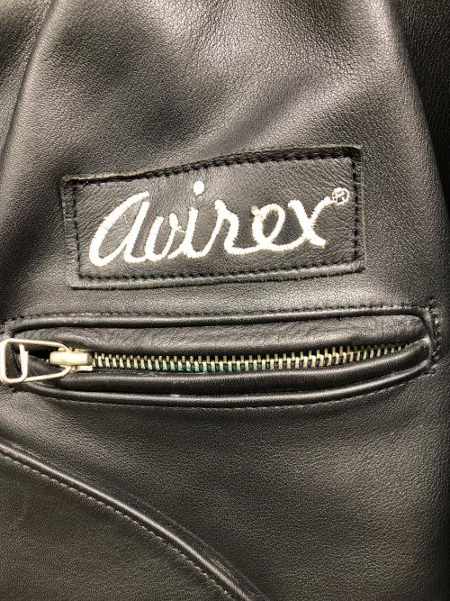 AVIREX（アヴィレックス）AVIREX (アヴィレックス) レザージャケット ブラック サイズ:Sの古着・服飾アイテム