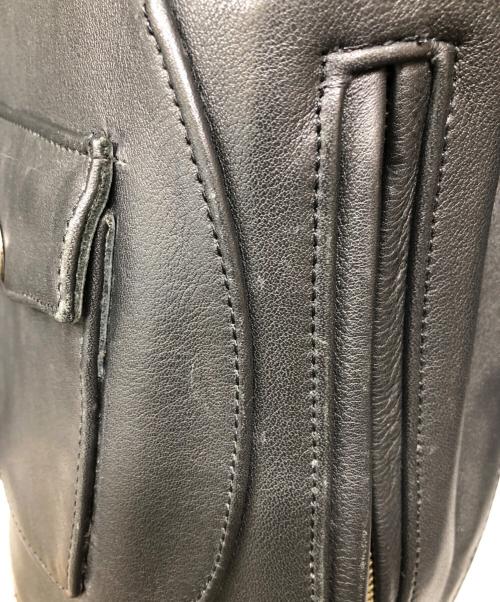 AVIREX（アヴィレックス）AVIREX (アヴィレックス) レザージャケット ブラック サイズ:Sの古着・服飾アイテム