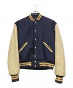 BACKDROPバックドロップ）の古着「スタジャン」｜ネイビー
