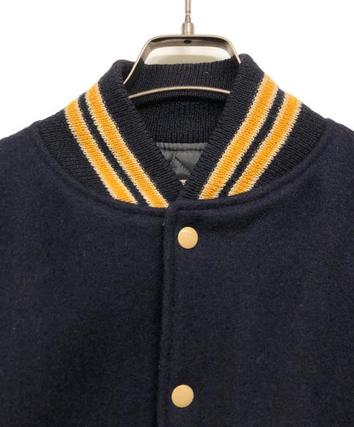 BACKDROP（バックドロップ）BACKDROP (バックドロップ) スタジャン ネイビー サイズ:46の古着・服飾アイテム